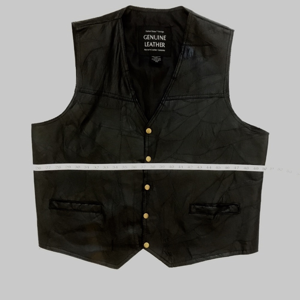 Genuine leather vest